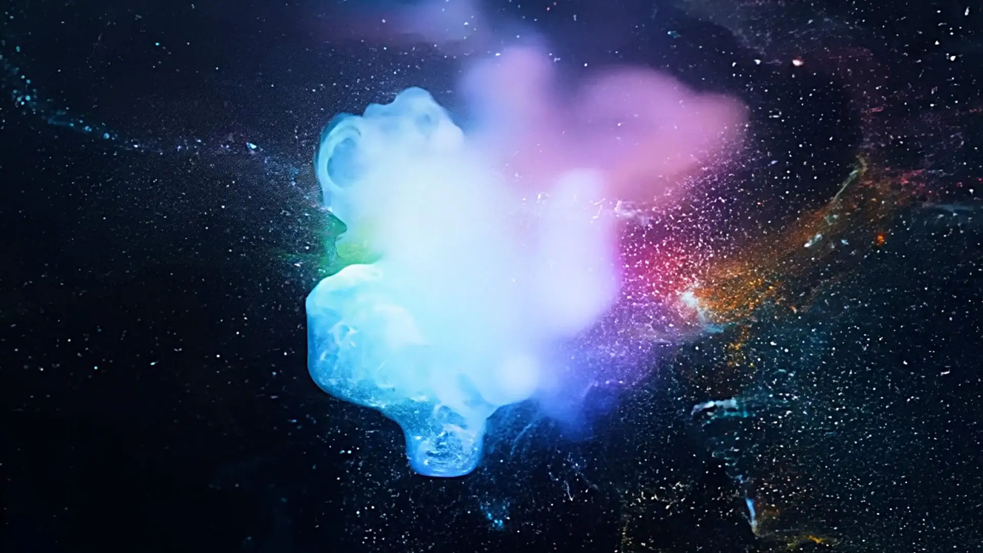 Vibrant Nebula Explosion Overlay for Video Effects